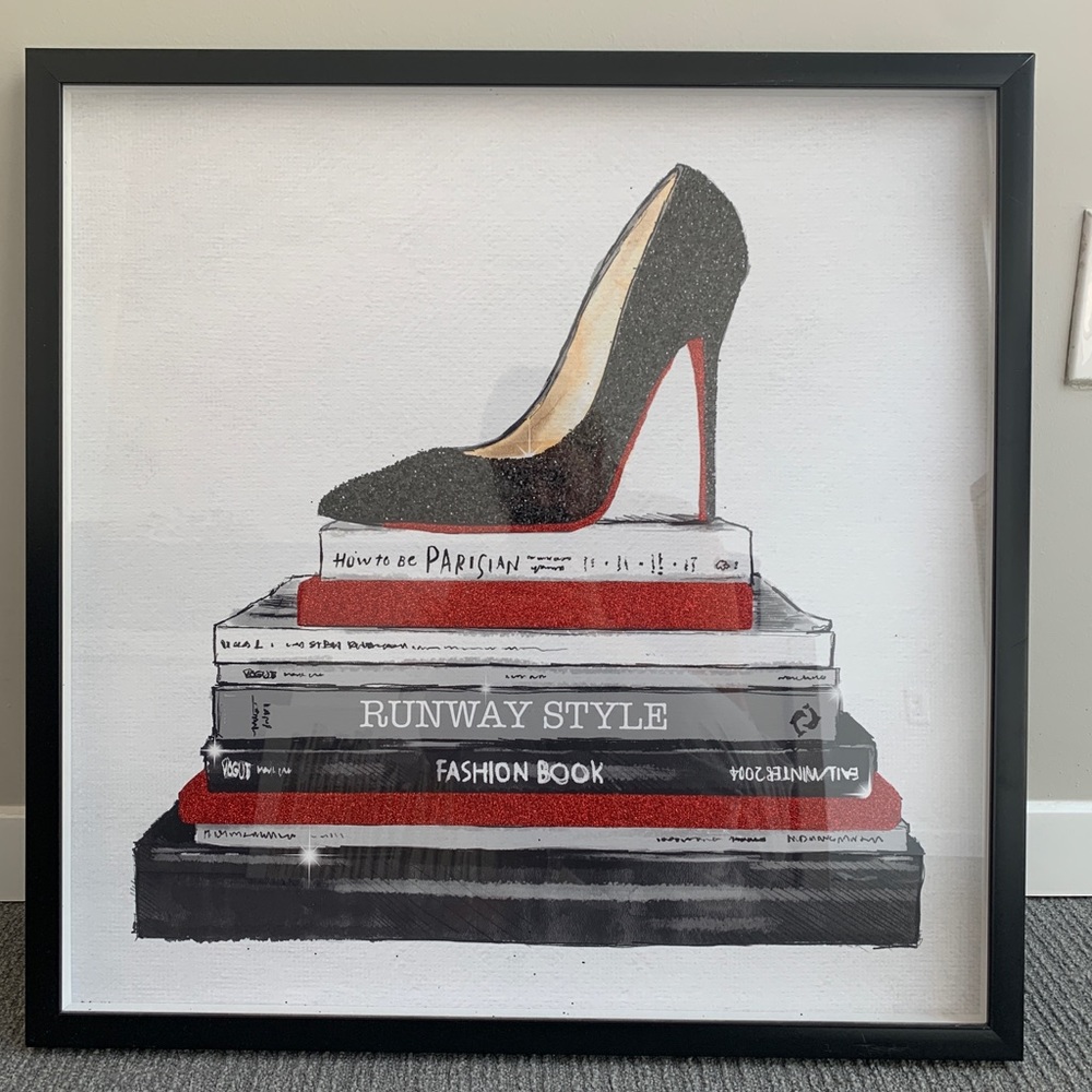 Louboutin Glass casing sparkle art